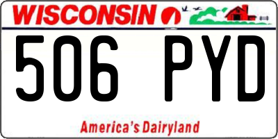 WI license plate 506PYD