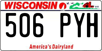 WI license plate 506PYH