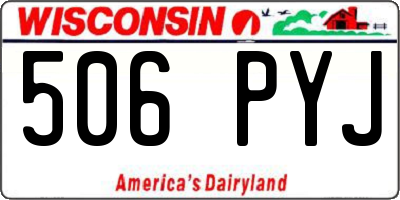 WI license plate 506PYJ
