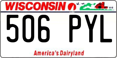WI license plate 506PYL