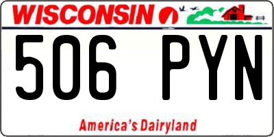 WI license plate 506PYN