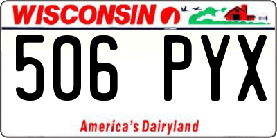 WI license plate 506PYX