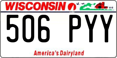 WI license plate 506PYY