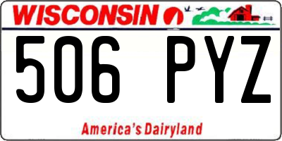 WI license plate 506PYZ