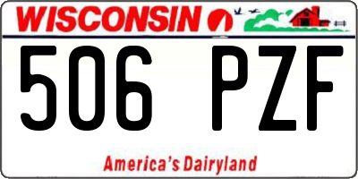 WI license plate 506PZF