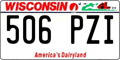 WI license plate 506PZI