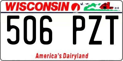 WI license plate 506PZT