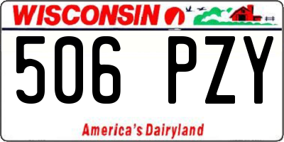 WI license plate 506PZY