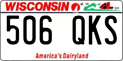 WI license plate 506QKS