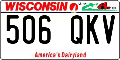 WI license plate 506QKV