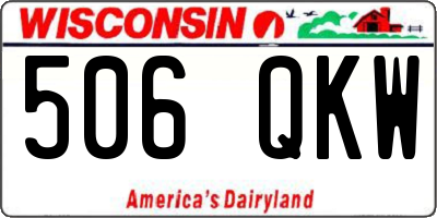 WI license plate 506QKW