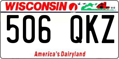 WI license plate 506QKZ