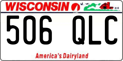 WI license plate 506QLC