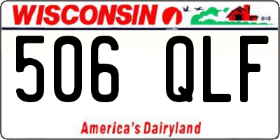 WI license plate 506QLF