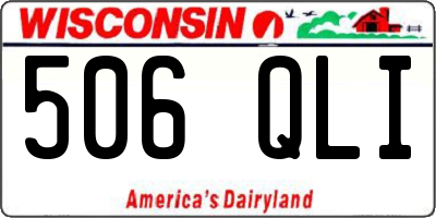 WI license plate 506QLI