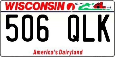 WI license plate 506QLK