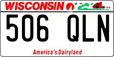 WI license plate 506QLN