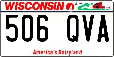 WI license plate 506QVA