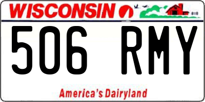 WI license plate 506RMY