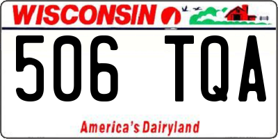 WI license plate 506TQA