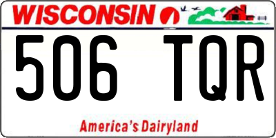 WI license plate 506TQR