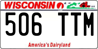 WI license plate 506TTM