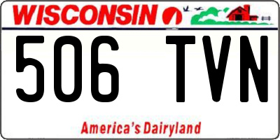 WI license plate 506TVN
