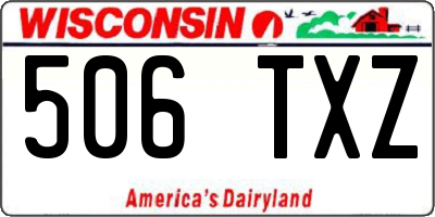 WI license plate 506TXZ