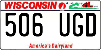 WI license plate 506UGD
