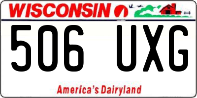 WI license plate 506UXG