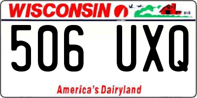WI license plate 506UXQ