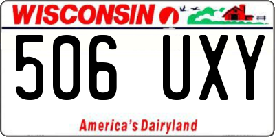 WI license plate 506UXY