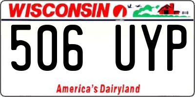 WI license plate 506UYP