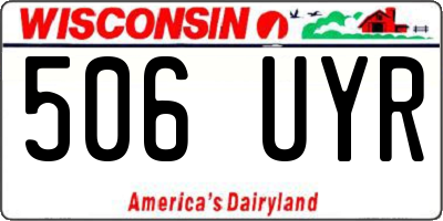 WI license plate 506UYR