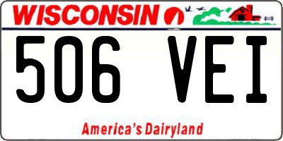 WI license plate 506VEI