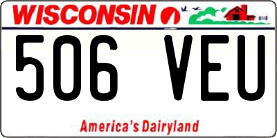 WI license plate 506VEU