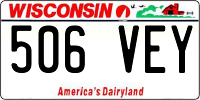 WI license plate 506VEY