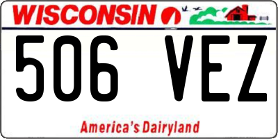 WI license plate 506VEZ