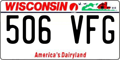 WI license plate 506VFG