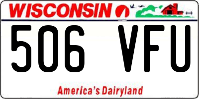 WI license plate 506VFU