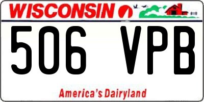 WI license plate 506VPB