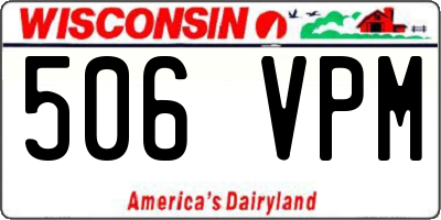WI license plate 506VPM