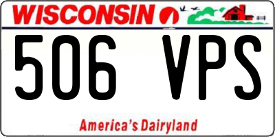 WI license plate 506VPS