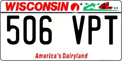 WI license plate 506VPT
