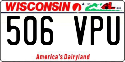 WI license plate 506VPU