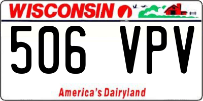 WI license plate 506VPV