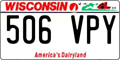 WI license plate 506VPY