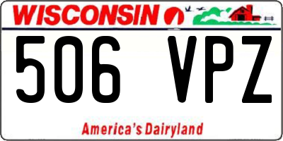 WI license plate 506VPZ