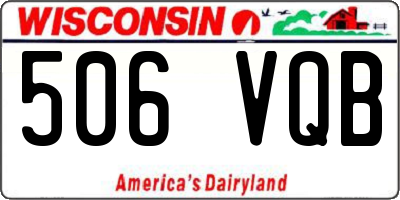 WI license plate 506VQB