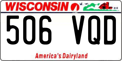 WI license plate 506VQD